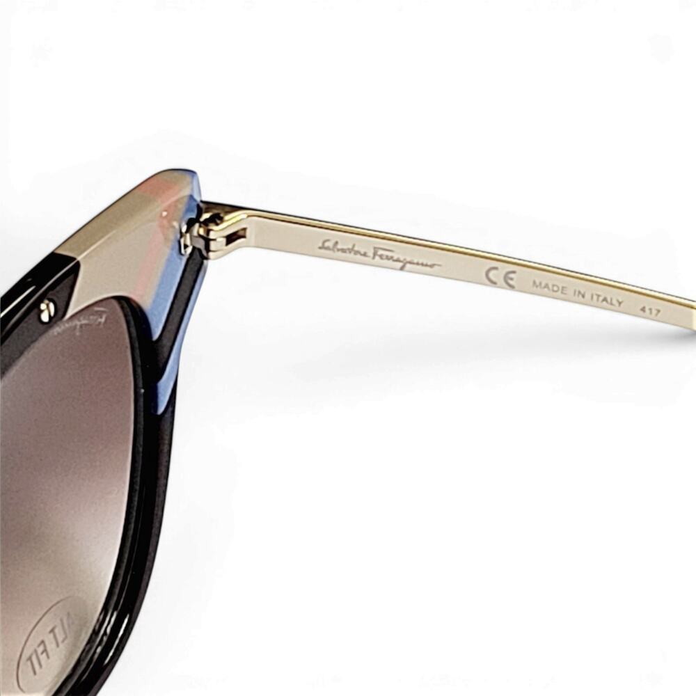 NWT Salvatore Ferragamo Women's Stripe Square Sunglasses - Picture 4 of 10